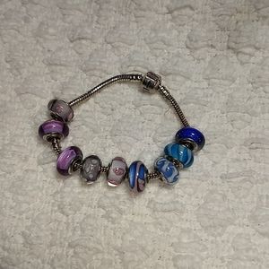 IRIS Murano Charm Bracelet